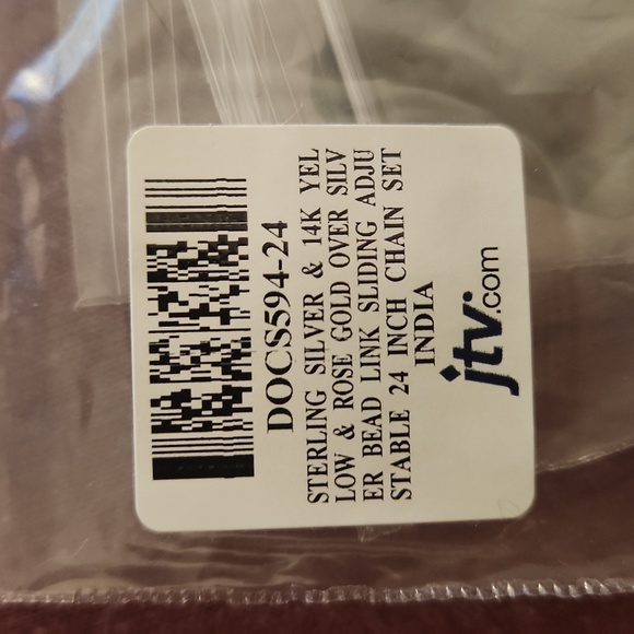 Set of 3 Bead Link Sliding Adjustable 24 Inch Necklace Set - Picture 4 of 4